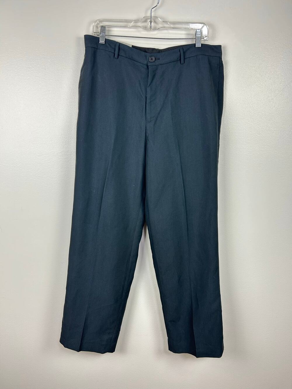 NEW Calvin Klein Men's Navy Blue Textured Dress Pants Suit Pants Size 34x30